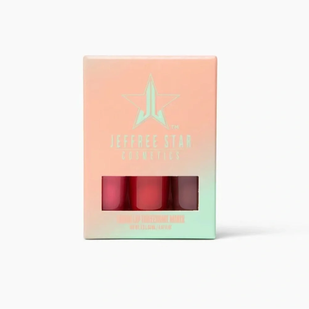 JEFFREE STAR Merry & Bright Mini Velour Liquid Lipstick Threesome
